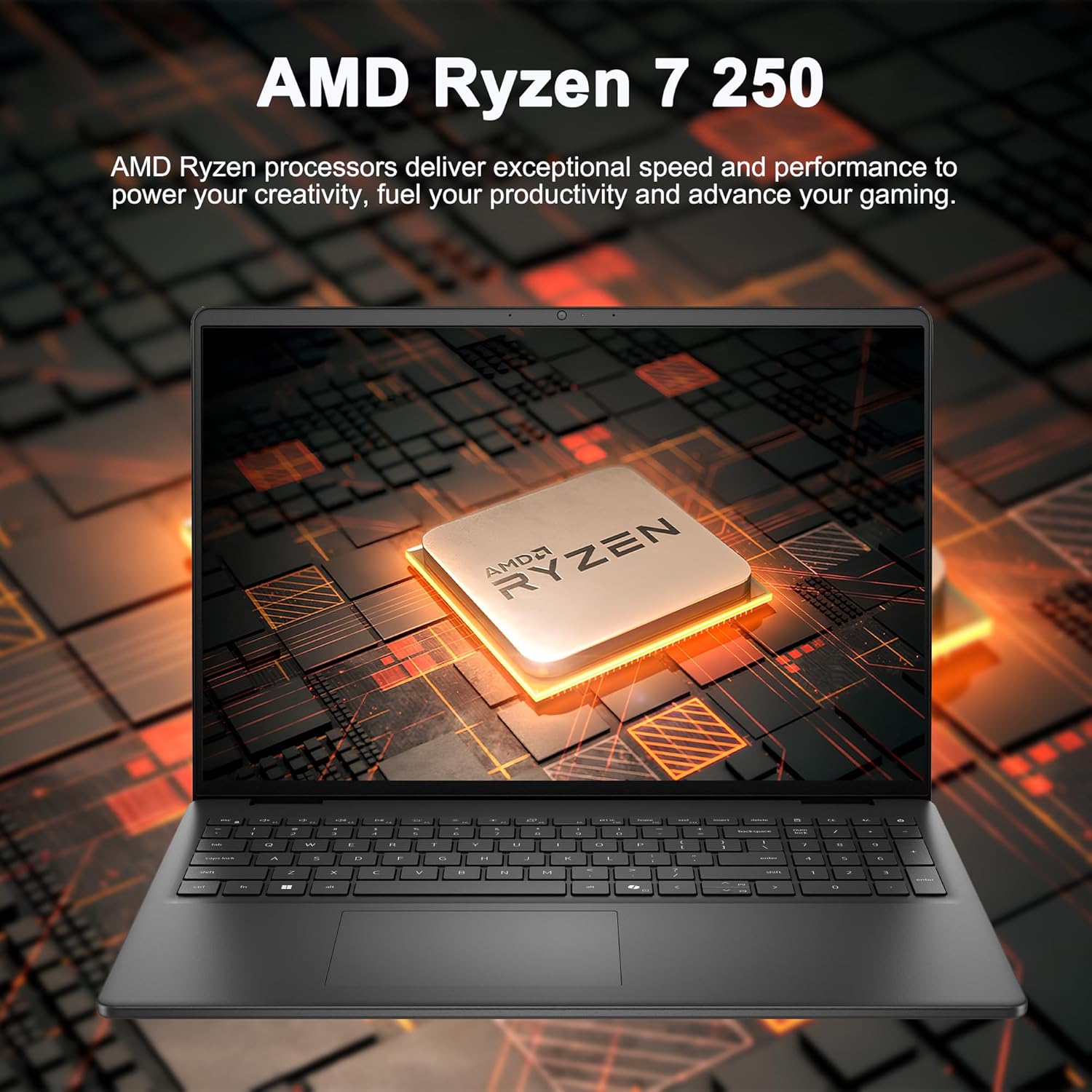 Dell 16 Laptop 16" WUXGA Touchscreen AMD 8-core Ryzen 7 250 (>i7-1355U) 16GB DDR5 1TB SSD Backlit ExpressCharge Wi-Fi6 for Creator Designer Business Professional Work Win11