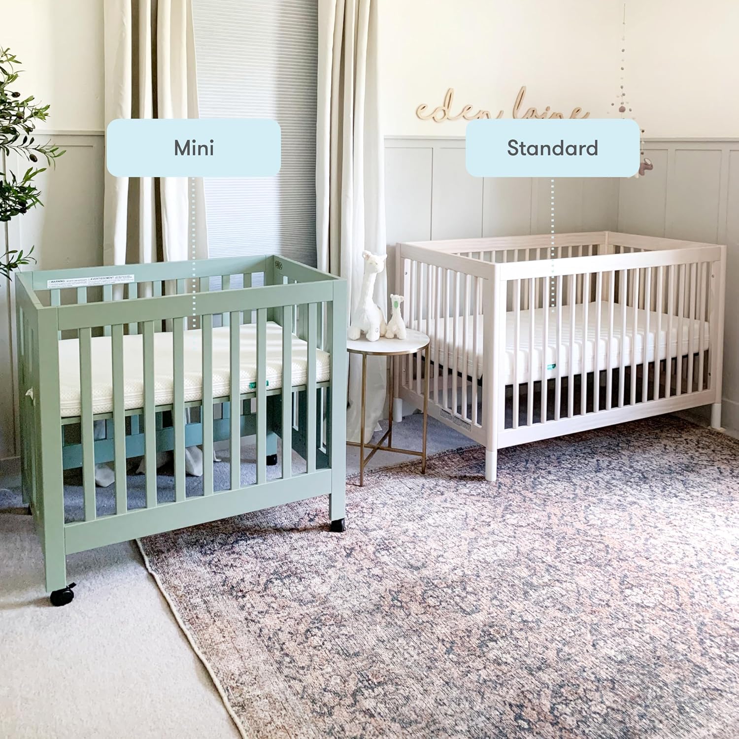 Newton Baby Mini Crib Mattress 24" x 38" - Ultra-Breathable Proven to Reduce Suffocation Risk, 100% Washable - Removable Cover Included, GREENGUARD Gold