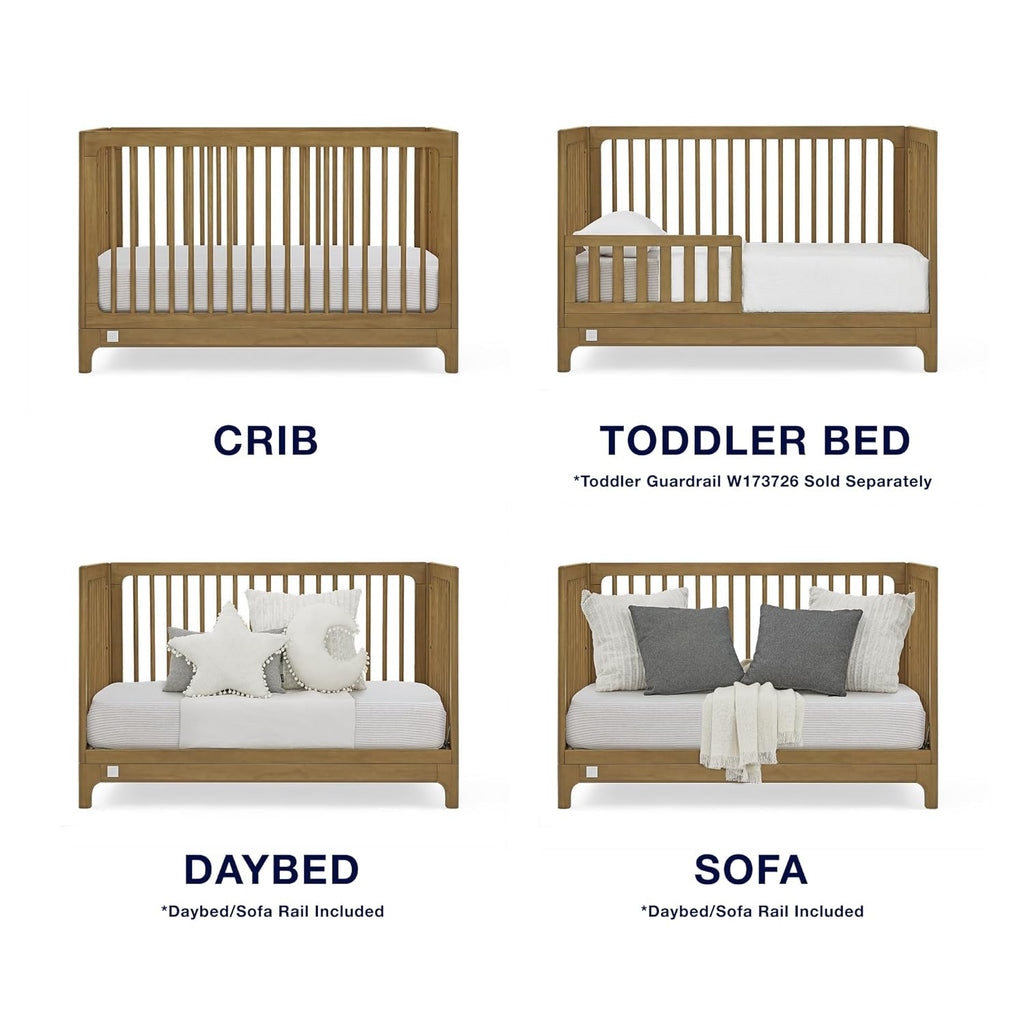 babyGap Wren 4-in-1 Convertible Crib by Delta Children - Greenguard Gold Certified, Acorn