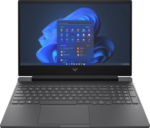 HP Victus 15.6" Full HD 144Hz Gaming Laptop | AMD Ryzen 5 7535HS | NVIDIA GeForce RTX 2050 | 8GB RAM DDR5| 512GB SSD | Backlit | Windows 11 Home | Bundle with 64GB USB Flash Drive, Mica Silver