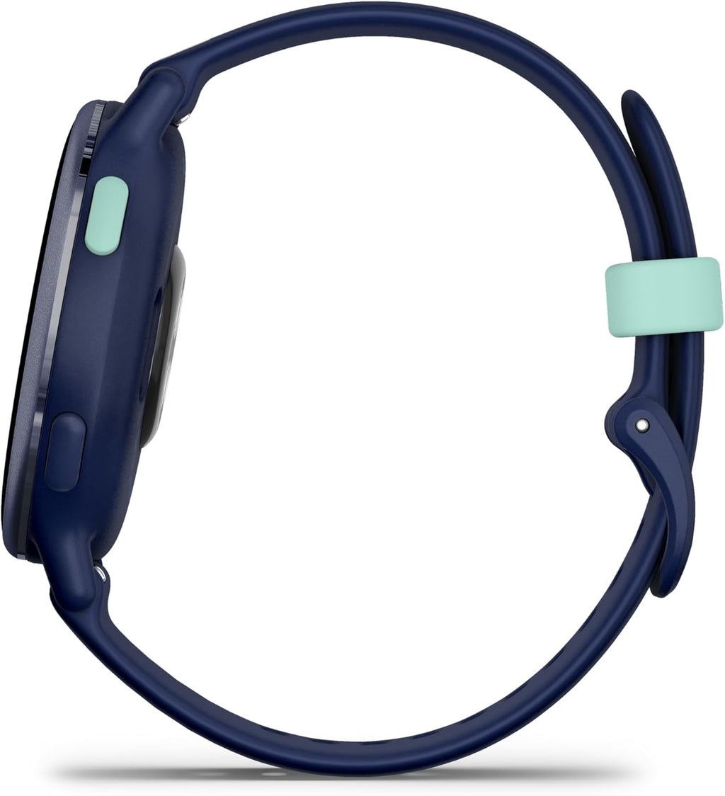 Garmin Vivoactive 5, Health and Fitness GPS Smartwatch for Women and Men, Metallic Navy Bezel w/Navy Case and Silicone Band, 11 Days Battery Life, 1.2” AMOLED Touchscreen Display (Bundle)