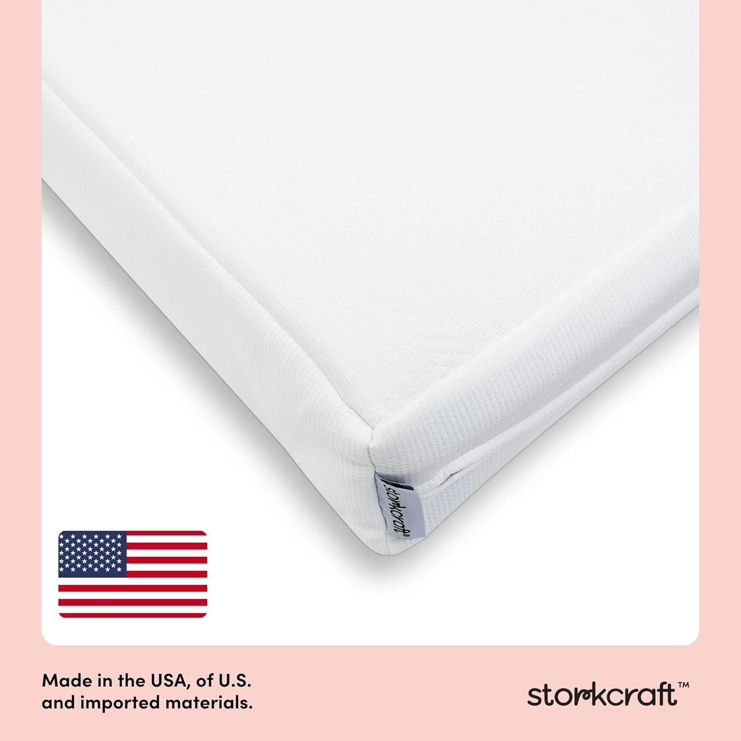 Storkcraft 6-Inch Grow-with-Me Crib & Toddler Mattress – Made in USA, Dual-Sided Baby Crib Mattress, Firm Support for Safe Sleep, GREENGUARD Gold Certified, Premium Soft Waterproof Washable Cover