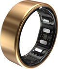 QALO QRNT Slim Smart Ring – Snug Fit – Size Up – Water-Resistant Titanium Fitness Tracker, Tracking for Sleep, Steps, HRV, Women's Health, No Subscription Fee, iOS & Android Compatible (Gold, 11)