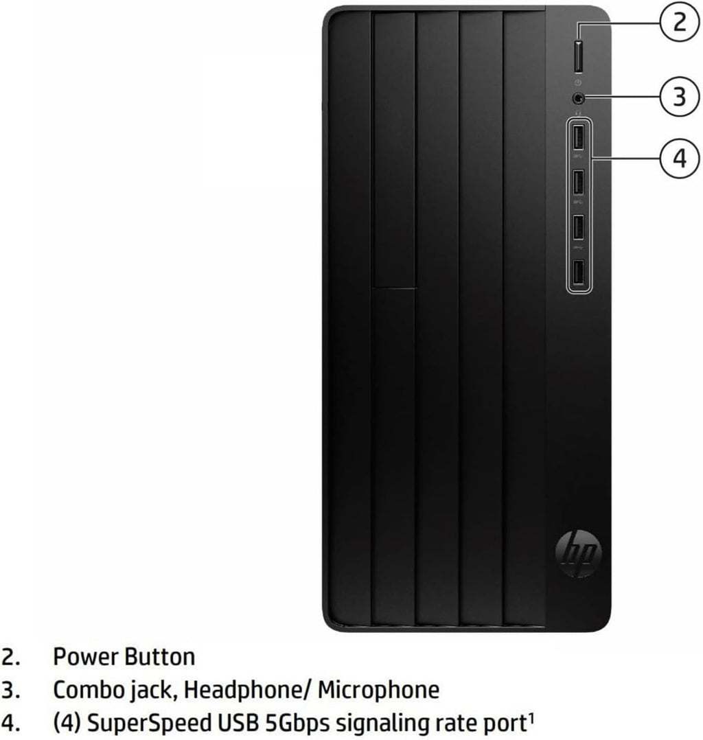 HP Desktop Computer 2026 Tower for Home Student & Business, 13th Gen Intel Quad-Core Processor, 8GB DDR4 RAM, 256GB PCIe SSD, WiFi Adapter, VGA, RJ-45, HDMI, Keyboard and Mouse, Windows 11 Home