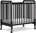 Davinci Jenny Lind 3-in-1 Convertible Mini Crib in Ebony, Removable Wheels, Greenguard Gold Certified