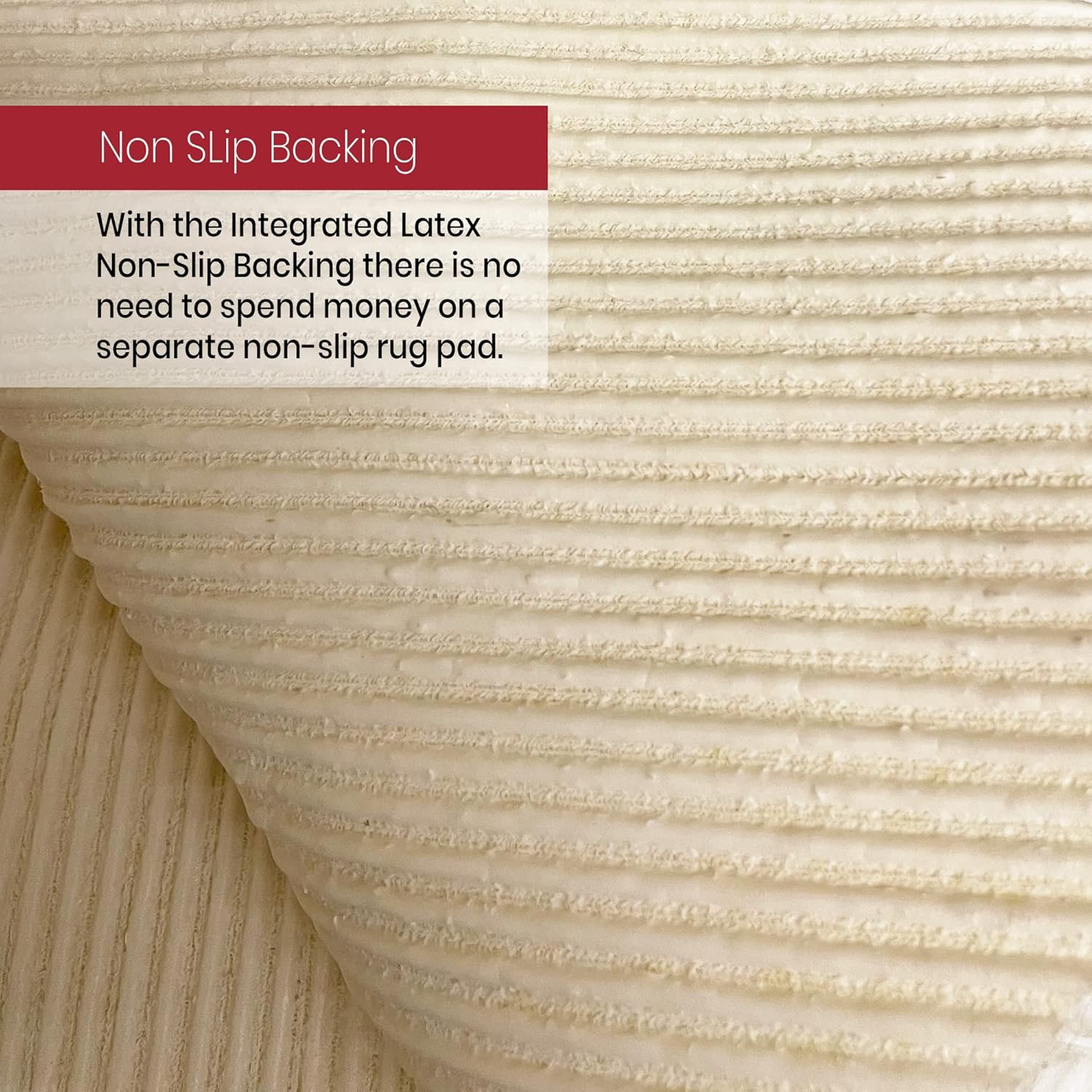 Silky Soft Faux Fur Rug, 3.3 ft. x 4.8 ft. Ivory Fluffy Rug, Made in France, Sheepskin Area Rug, Rectangle Rug for Living Room, Bedroom, Kid's Room, or Nursery, Home Décor Accent with Non-Slip Backing