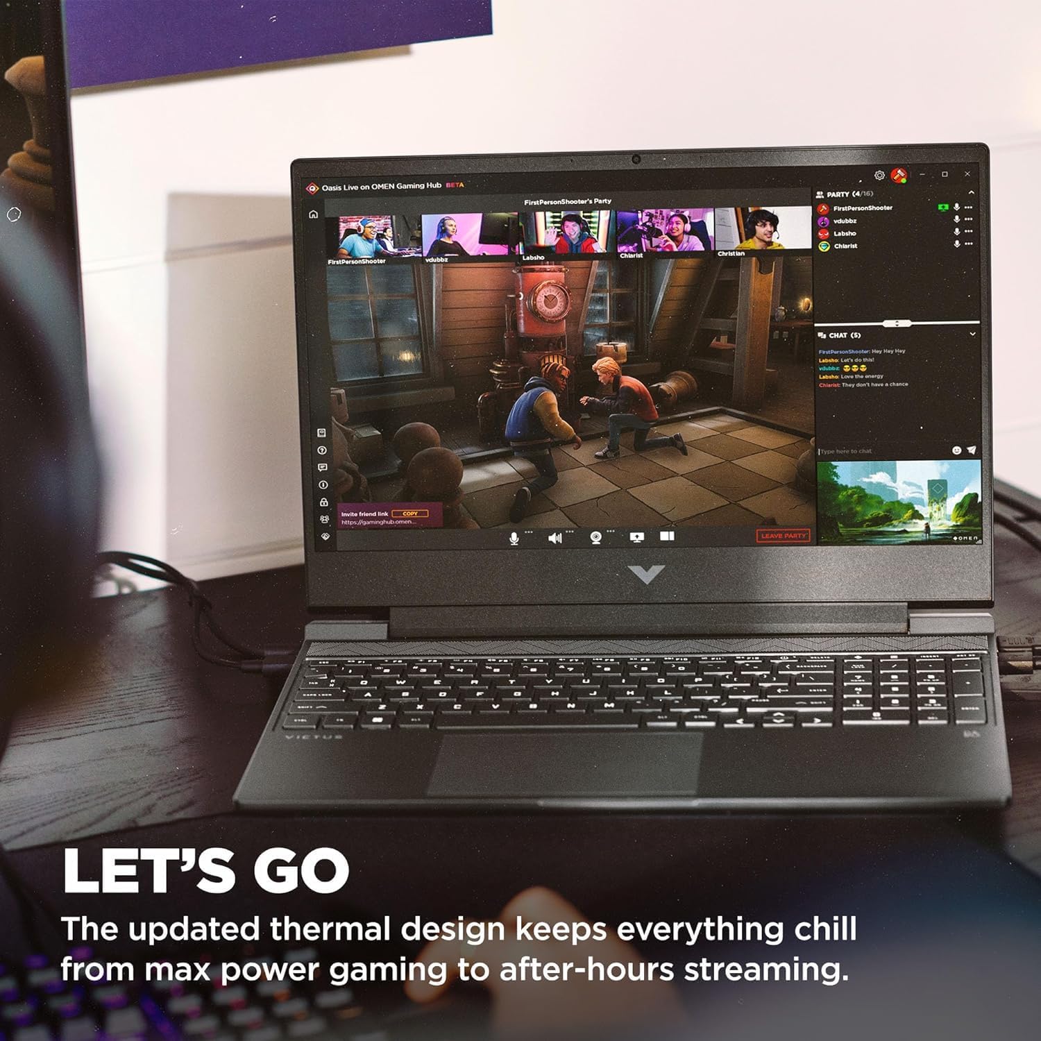 HP Victus 15.6" Full HD 144Hz Gaming Laptop, Intel Core i5-12450H, NVIDIA GeForce RTX 3050,16GB RAM, 1TB PCIe SSD, Backlit Keyboard, Wi-Fi 6, Windows 11 Pro, Performance Blue
