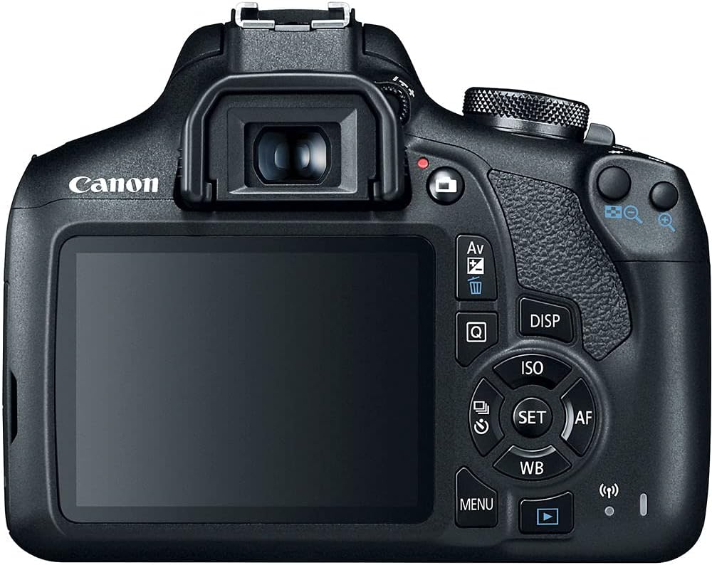 Canon EOS Rebel T7 DSLR Camera | 24.1MP APS-C CMOS Sensor with DIGIC 4+ Image Processor | Built-in Wi-Fi & NFC | EF Lens Compatible Beginner Photography Camera Kit with Shoulder Bag and 64GB Card