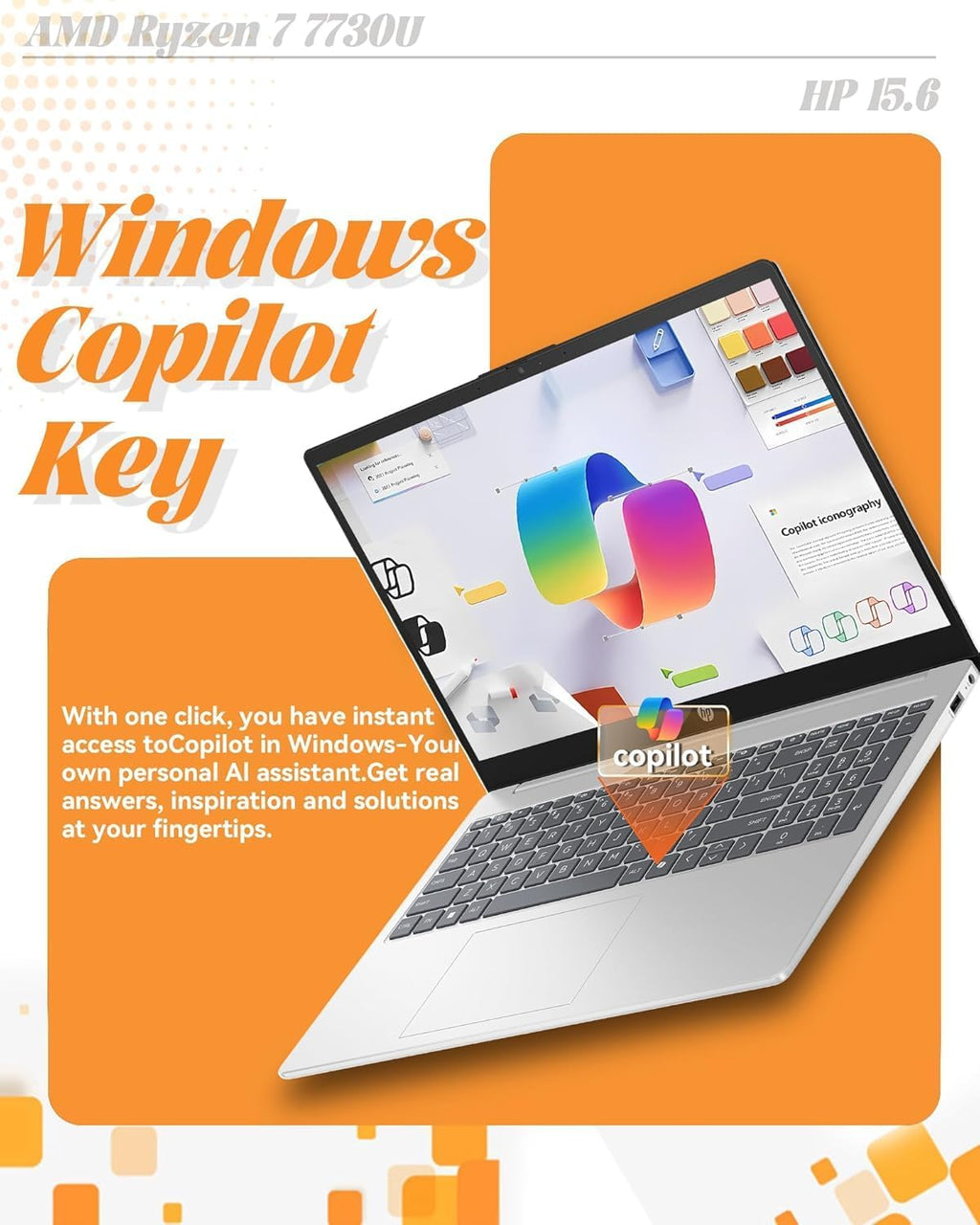 HP 255 G9 15.6 Inch FHD Business Laptop, AMD Ryzen 5 5625U 6-Core CPU, 16GB RAM, 256GB SSD, Wi-Fi 6 & Ethernet, Backlit Keyboard, Windows 11 with Office 365 for Web, Work, Study & Daily Use
