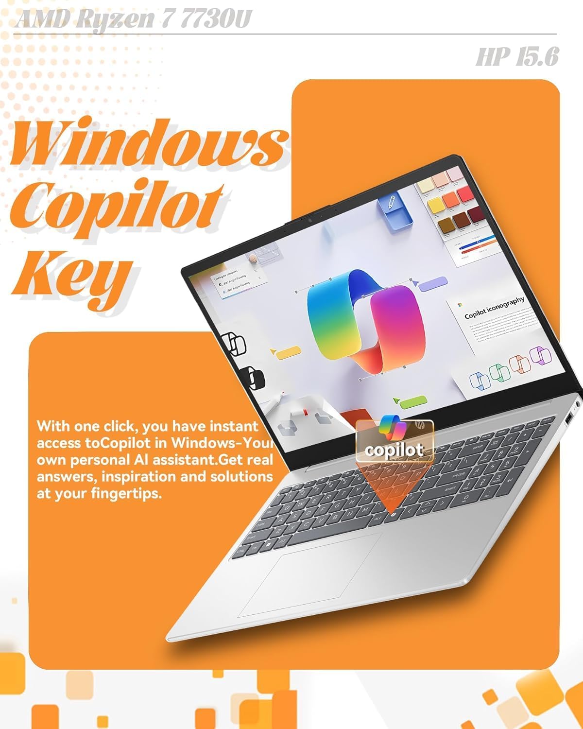 HP 255 G9 15.6 Inch FHD Business Laptop, AMD Ryzen 5 5625U 6-Core CPU, 16GB RAM, 256GB SSD, Wi-Fi 6 & Ethernet, Backlit Keyboard, Windows 11 with Office 365 for Web, Work, Study & Daily Use