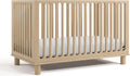 Storkcraft Sicily 3-in-1 Convertible Crib with Toddler Rail Included – GREENGUARD Gold Certified, 100% Solid Wood, Converts to Toddler Bed, Fits Standard Baby Crib Mattress (Driftwood)