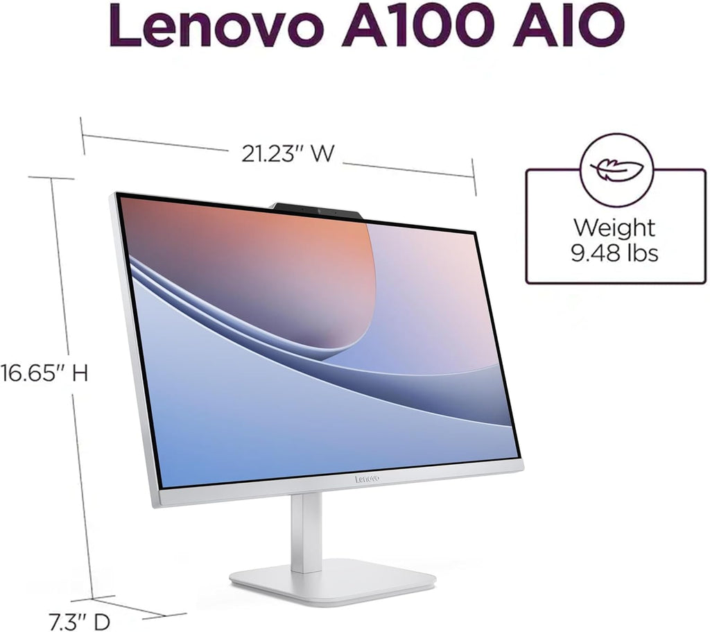 Lenovo 24" FHD All-in-One Desktop Computer, Intel 4-Core Processor (Beats i3-1110G4), 16GB RAM, 512GB PCIe SSD, HDMI, WiFi 6, RJ45, Bluetooth, Business AIO, Vent-Hear, Keyboard & Mouse, Windows 11 Pro