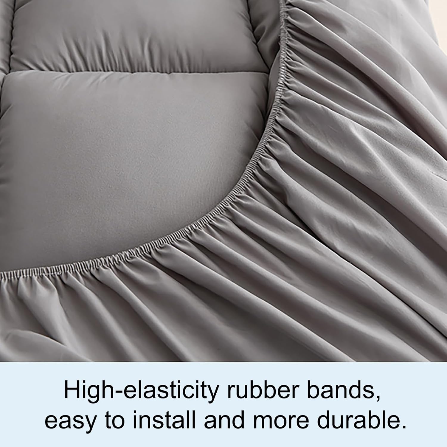 Topper, WestMonth Premium Quilted 1000GSM Luxury Extra Thick Mattress Topper Pad - Breathable & Fluffy Soft, Bed Cover with Deep Pocket 8–21'' for Home/Hotels' Queen/King, etc (White, Queen)