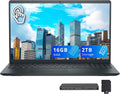 Dell 15.6" FHD Touchscreen Laptop, Intel Core i5-1334U, 16GB RAM, 2TB Storage (1TB SSD + 1TB Docking Station Set), Intel UHD Graphics, Numeric Keypad, 720p Camera, Copilot, Wi-Fi 6, Windows 11, Black