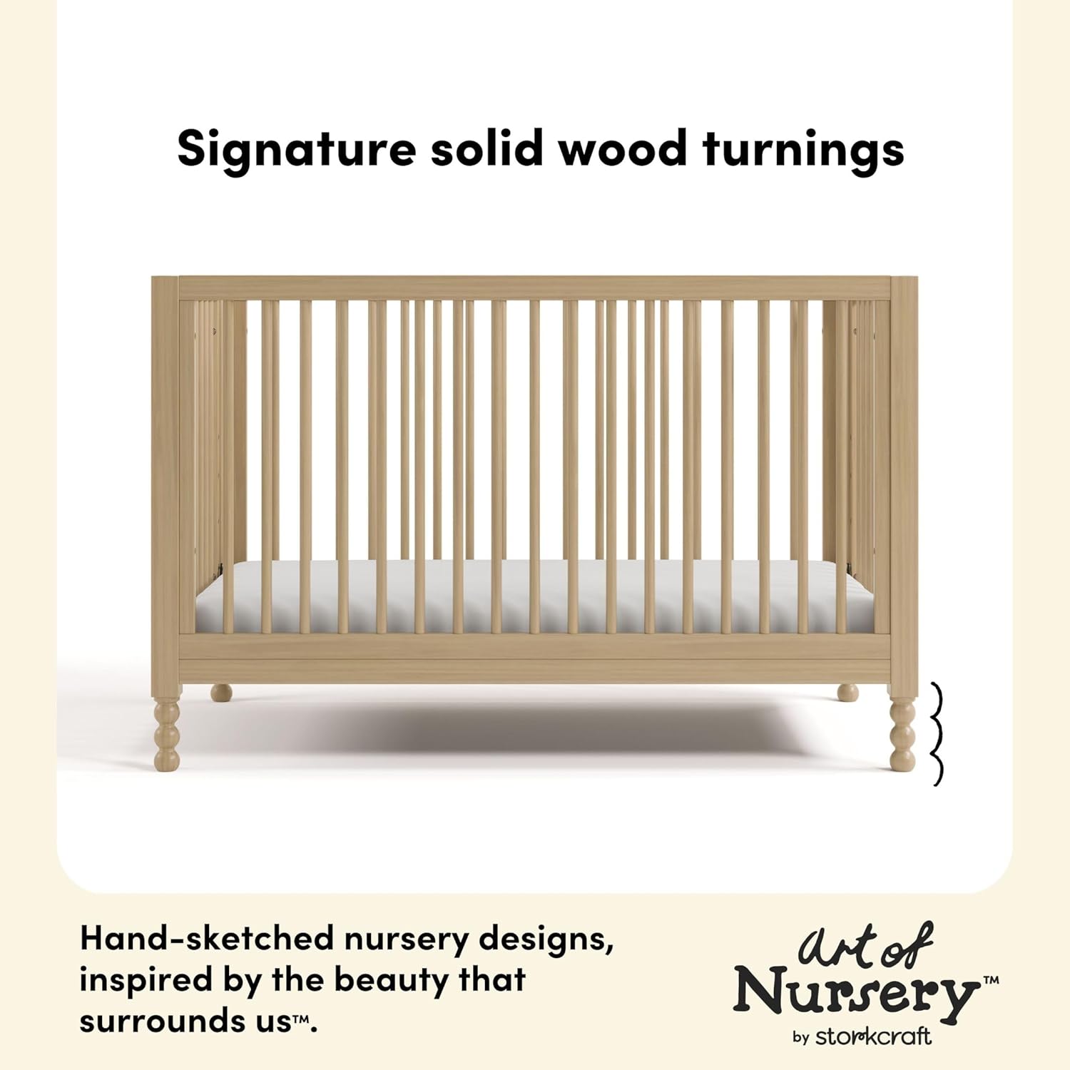 Storkcraft Rio 5-in-1 Convertible Crib and Toddler Guardrail – GREENGUARD Gold Certified, Toddler Bed Conversion Kit Included, Fits Baby Crib Mattress, Converts to Full Bed (Driftwood)