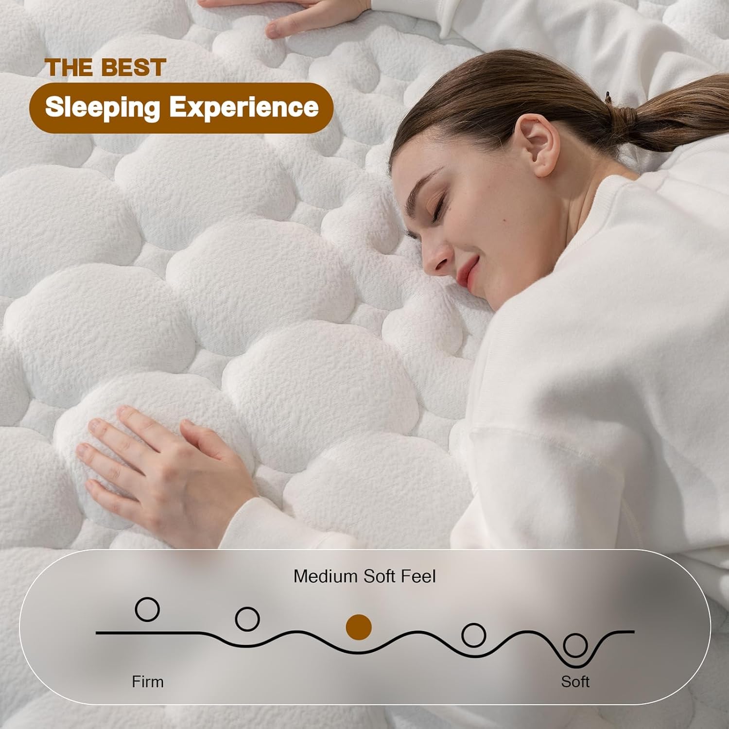 Queen Mattress,12 Inch Queen Size Mattresses in a Box,Medium Firm Queen Hybrid Mattress,with Memory Foam and Individual Pocket Spring for Motion Isolation & Silent Sleep&& Pressure Relief .80" x 60"