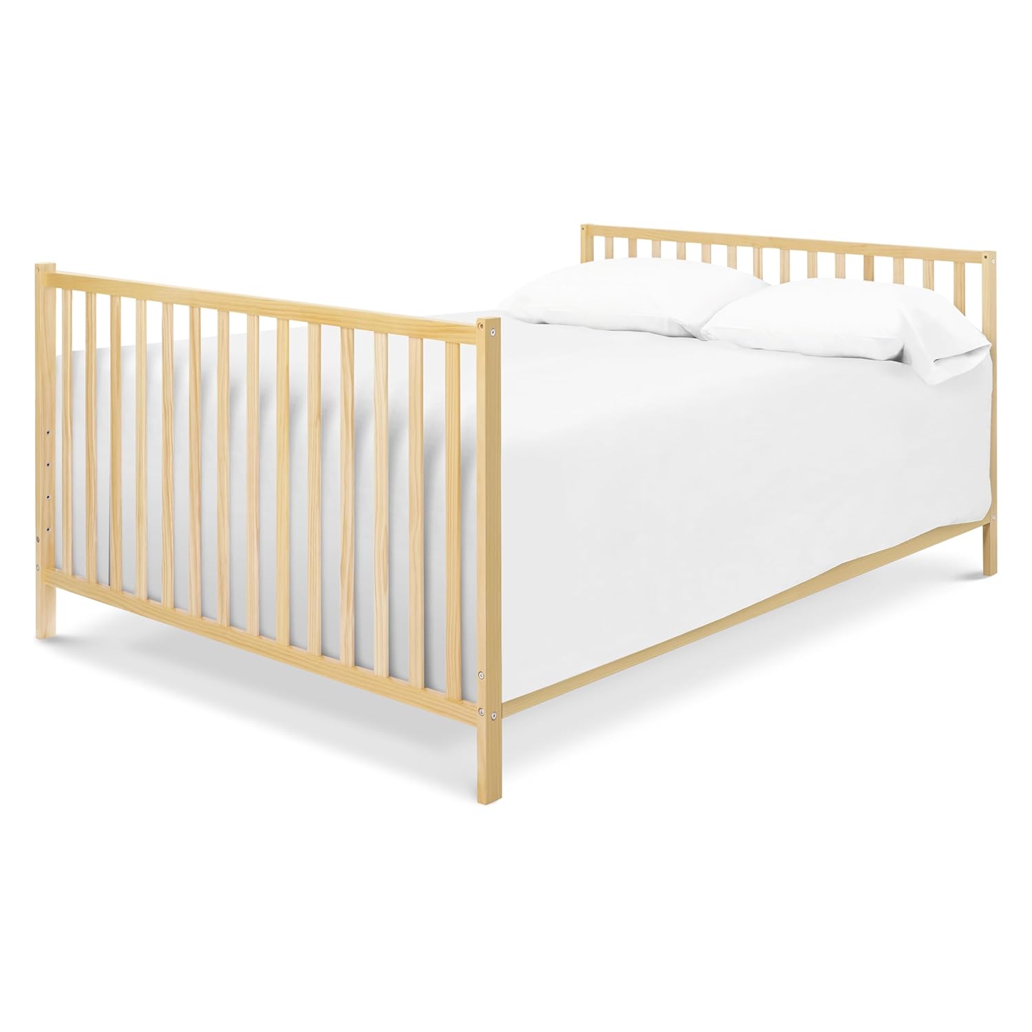 Davinci Union 4-in-1 Convertible Crib - GREENGUARD Gold Certified - Convertible Baby Crib to Toddler Bed, Daybed, Full-Size Bed - Wooden Baby Bed w/Four Adjustable Heights - Natural