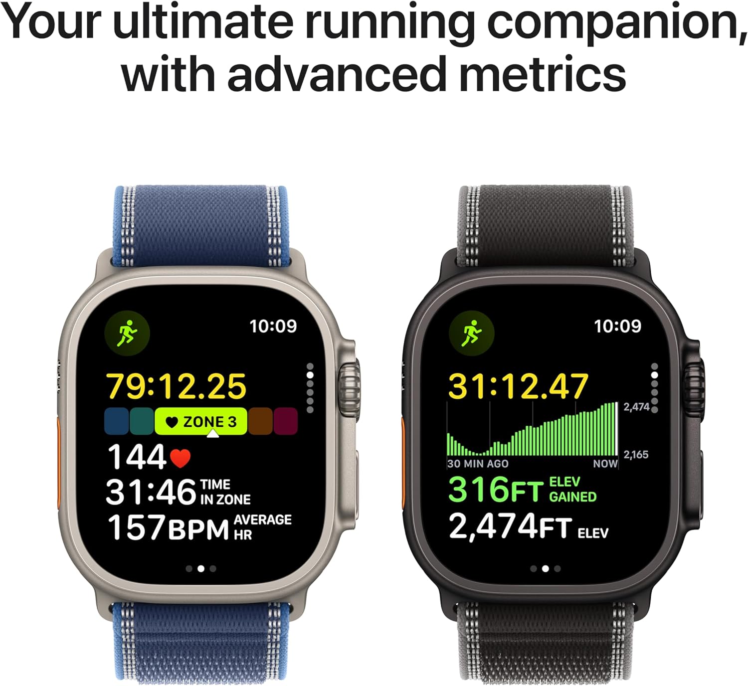 Apple Watch Ultra 3 GPS + Cellular 49mm Running & Multisport Smartwatch w/Rugged Titanium Case w/Black Ocean Band. Satellite Communications, Advanced Health & Fitness Tracking