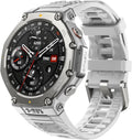 Amazfit T-Rex 3 Rugged Military Smart Watch 48mm, GPS (with Privacy), Offline Maps, Long Battery Life,328 Feet Water-Resistant, 170 Fitness/Sport Modes, AI, Voice Control, for Android or iPhone, Gray