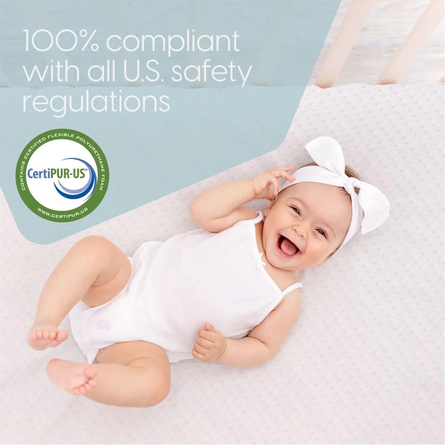 Milliard Premium Infant Crib and Toddler Mattress, CertiPUR-US Certified - Fits All Standard Crib and Toddler Beds, Machine Washable and Waterproof Cover - Flip Dual Stage System, Colchón de Cuna