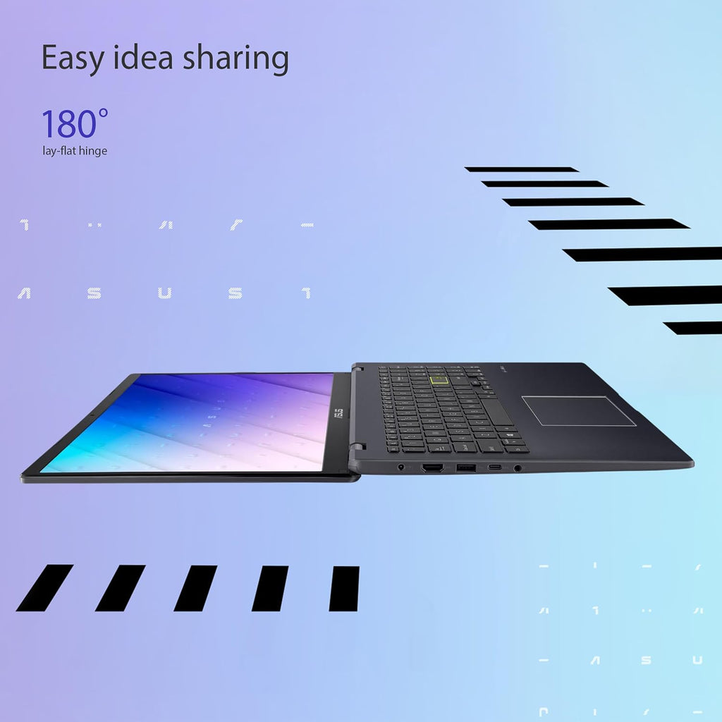 ASUS 15.6” Vivobook Go Slim Laptop, Thin & Portable for Student Study, Intel Dual Core N4500, 4GB RAM, 128GB SSD, Windows 11, Star Black, L510KA-ES04