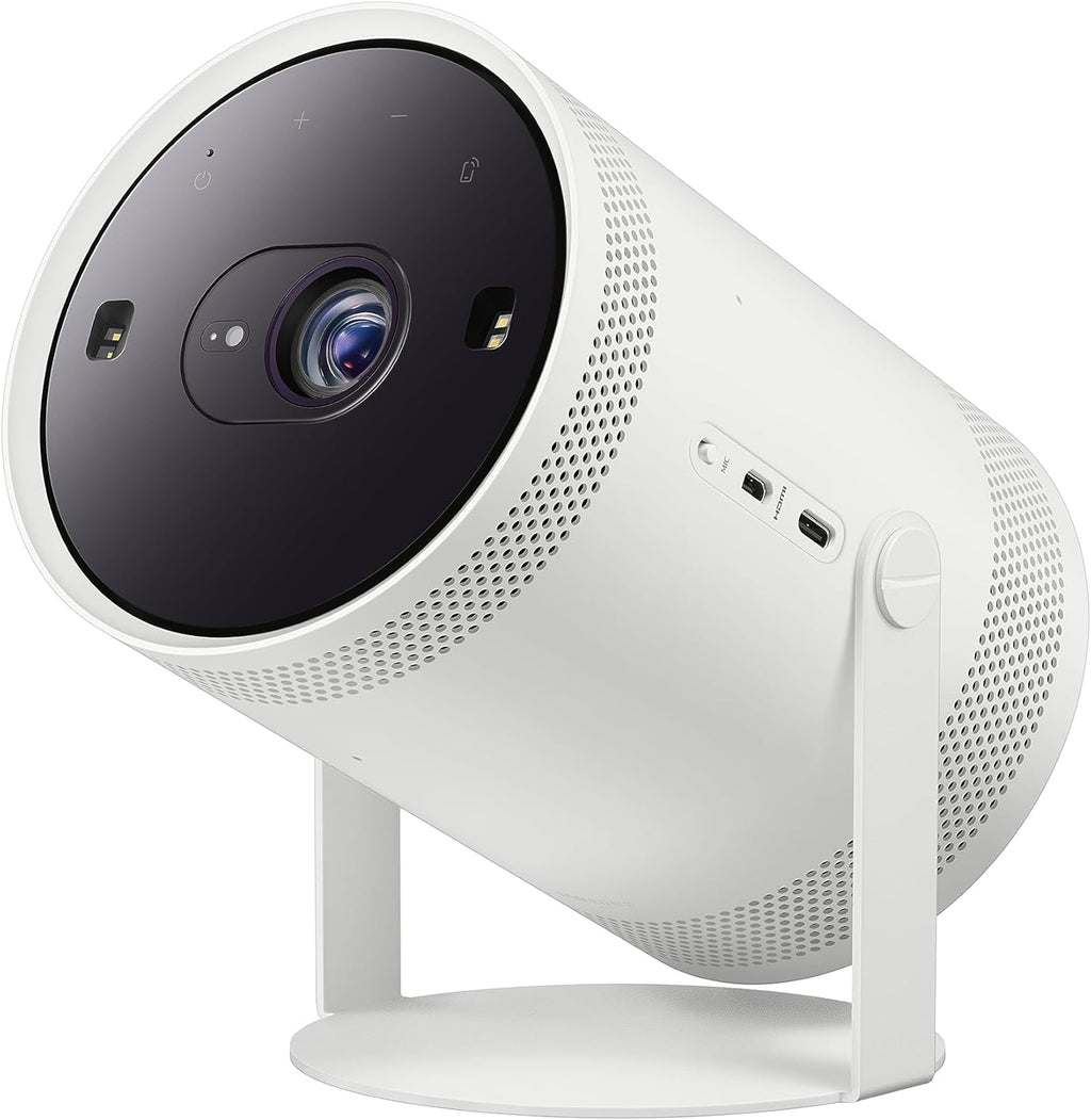Samsung SP-LFF3CLAXXZA 30-100 Inch The Freestyle Gen2 Smart Projector with a Samsung VG-SCLB00NS The Freestyle Skin and Cradle - Forest Green (2023)