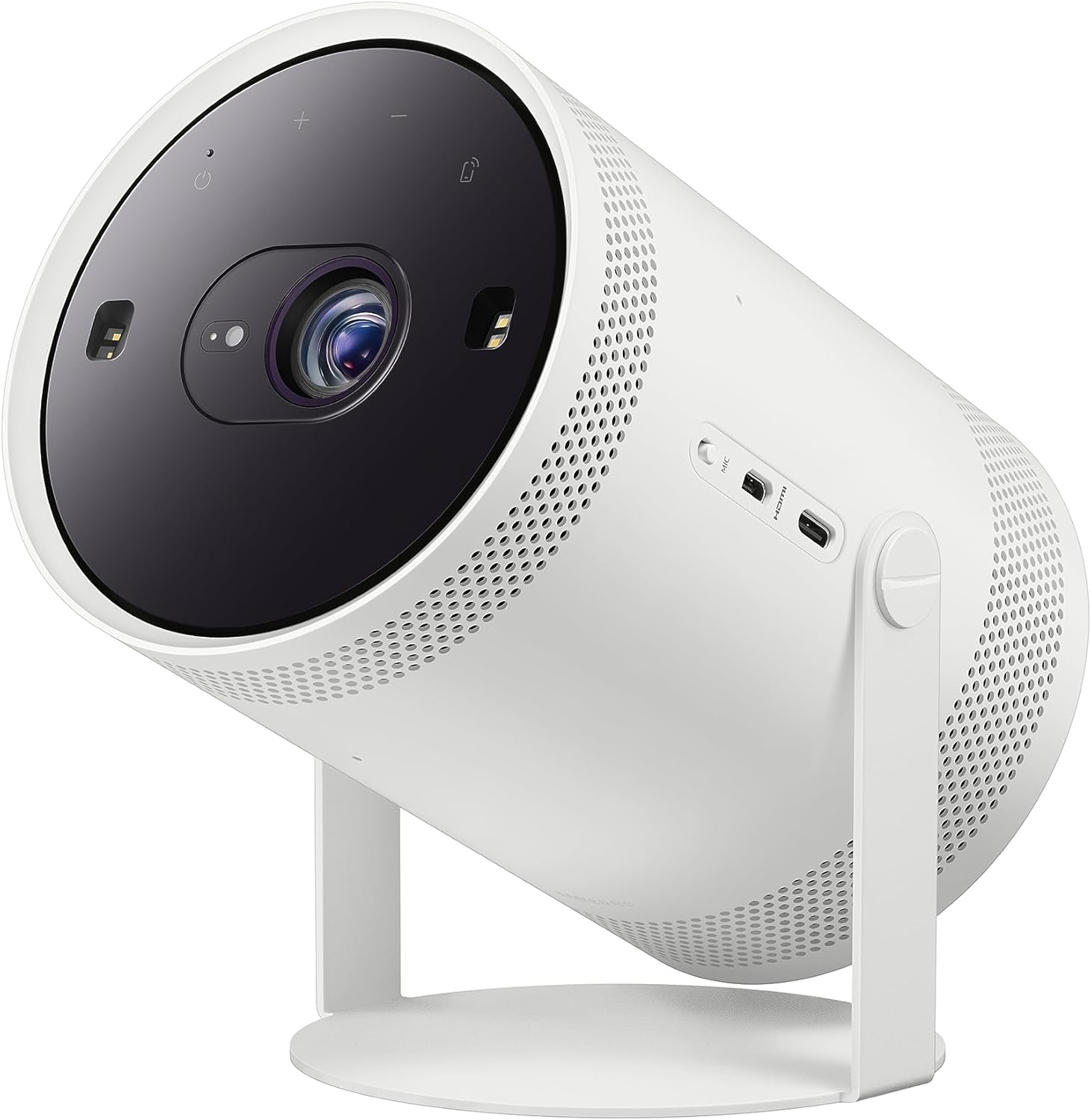 Samsung SP-LFF3CLAXXZA 30-100 Inch The Freestyle Gen2 Smart Projector with a Samsung VG-SCLB00NS The Freestyle Skin and Cradle - Forest Green (2023)