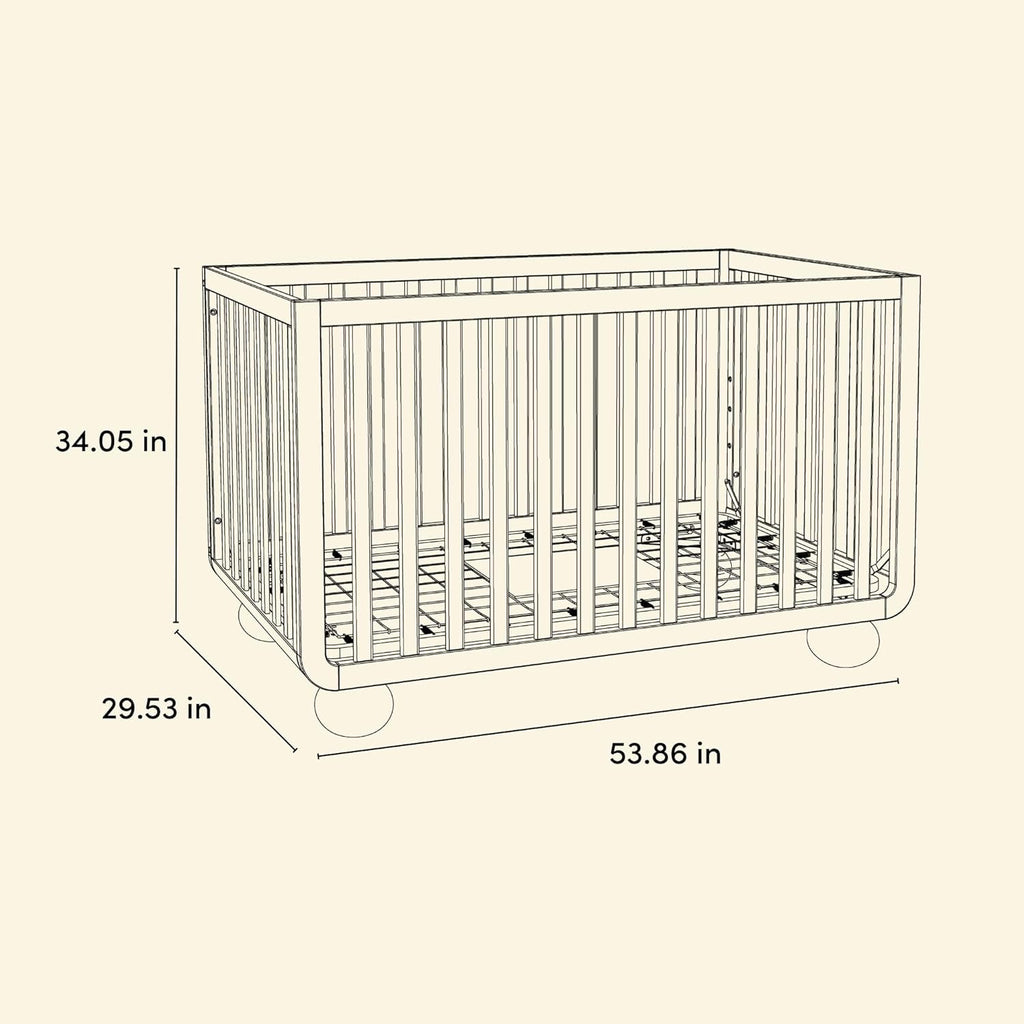 Storkcraft Amalfi 5-in-1 Convertible Crib with Toddler Guardrail – GREENGUARD Gold Certified, Conversion Kit Included, Fits Baby Crib Mattress, Converts to Full Bed (Driftwood)