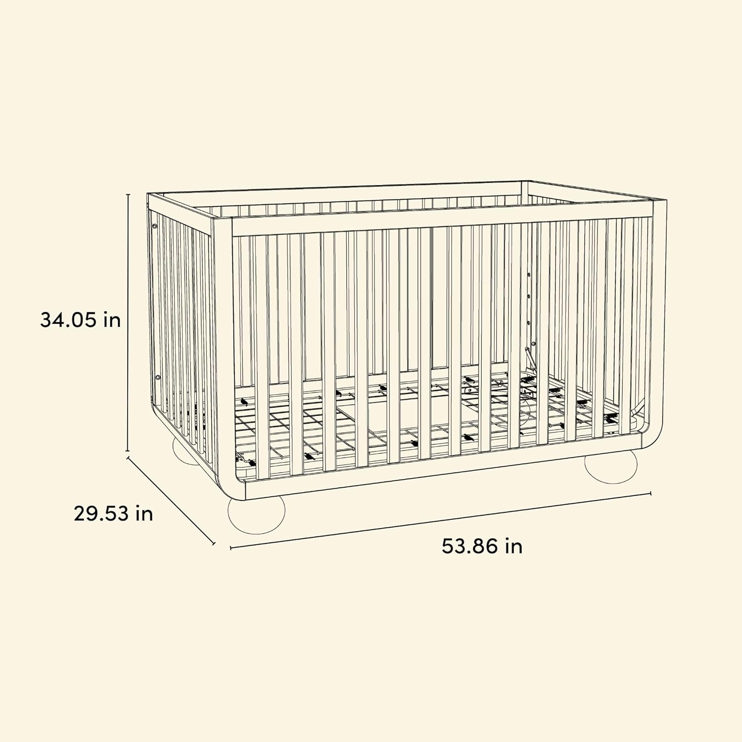 Storkcraft Amalfi 5-in-1 Convertible Crib with Toddler Guardrail – GREENGUARD Gold Certified, Conversion Kit Included, Fits Baby Crib Mattress, Converts to Full Bed (Driftwood)