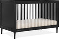 Delta Children Bowie 4-in-1 Convertible Acrylic Crib - Greenguard Gold Certified, Black Ebony