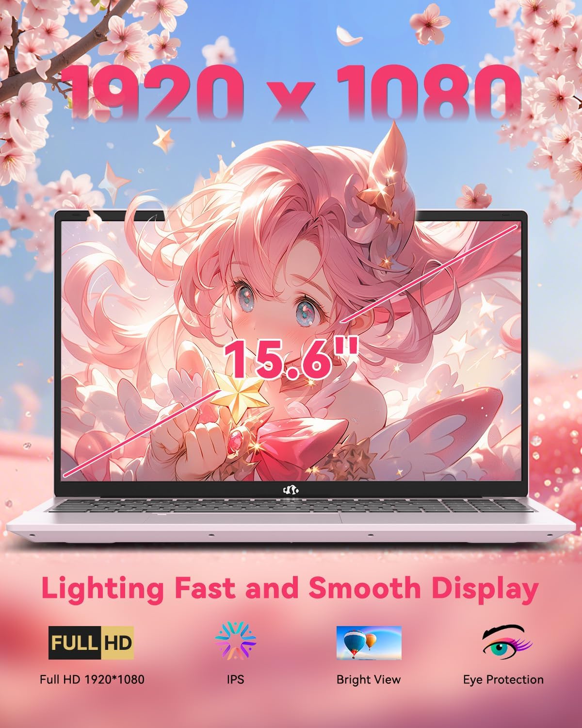 NIMO 15.6" Light-Gaming-Laptop, 8 Cores AMD Ryzen 7 Pro 6850U 16GB RAM 512GB SSD (Beat i7-1360P Up to 4.7GHz) Radeon 680M 100W Fast PD FHD Backlit Keyboard for Content Creators & Student 2-Yr Warranty