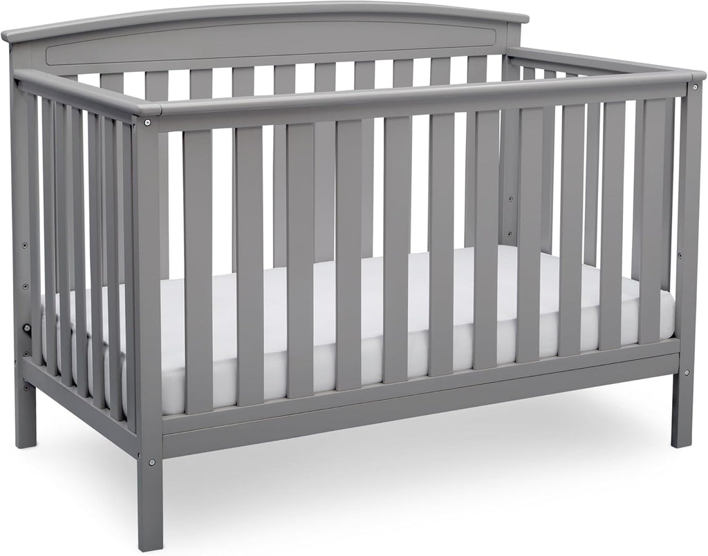 Delta Children Gateway 4-in-1 Convertible Crib - Greenguard Gold Certified, Grey
