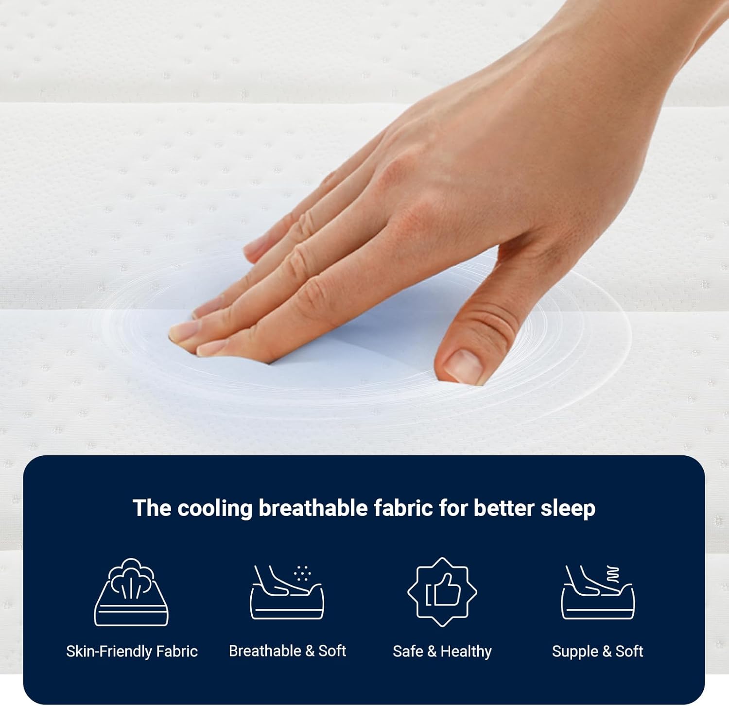 Avenco King Size Mattress, 12 Inch King Hybrid Mattress in a Box, Medium Firm Bed with Pocket Springs for Motion Isolation, Strong Edge Support, Breathable Comfort, CertiPUR-US Certified