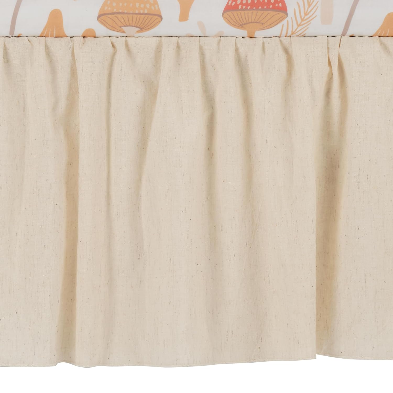 Lambs & Ivy Mushroom Meadow 3-Piece Organic Cotton Infant Baby Crib Bedding Set