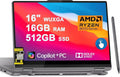Lenovo Yoga 7 2-in-1 Laptop 16" WUXGA IPS Touch AMD 8-core Ryzen 7 8840HS (>i7-12700H) 16GB RAM 512GB SSD for Creator Designer Business Professional Win11 w/Copilot AI PC