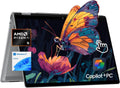 HP OmniBook X Flip Copilot+ PC Laptop Computer, 2-in-1 16" FHD Touchscreen Laptop, AMD Ryzen AI 5, 16GB RAM, 512GB SSD, Lifetime Office + Stylus Pen, USB Hub, Backlit Keyboard, WiFi 6 + BT, Win 11