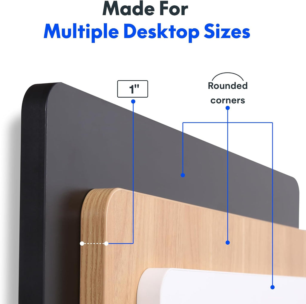 FLEXISPOT 60"x24" One-Piece Electric Standing Desk, 1" Thick Seamless Desktop for Home Office, Study & Multi-Monitor Setup, Black