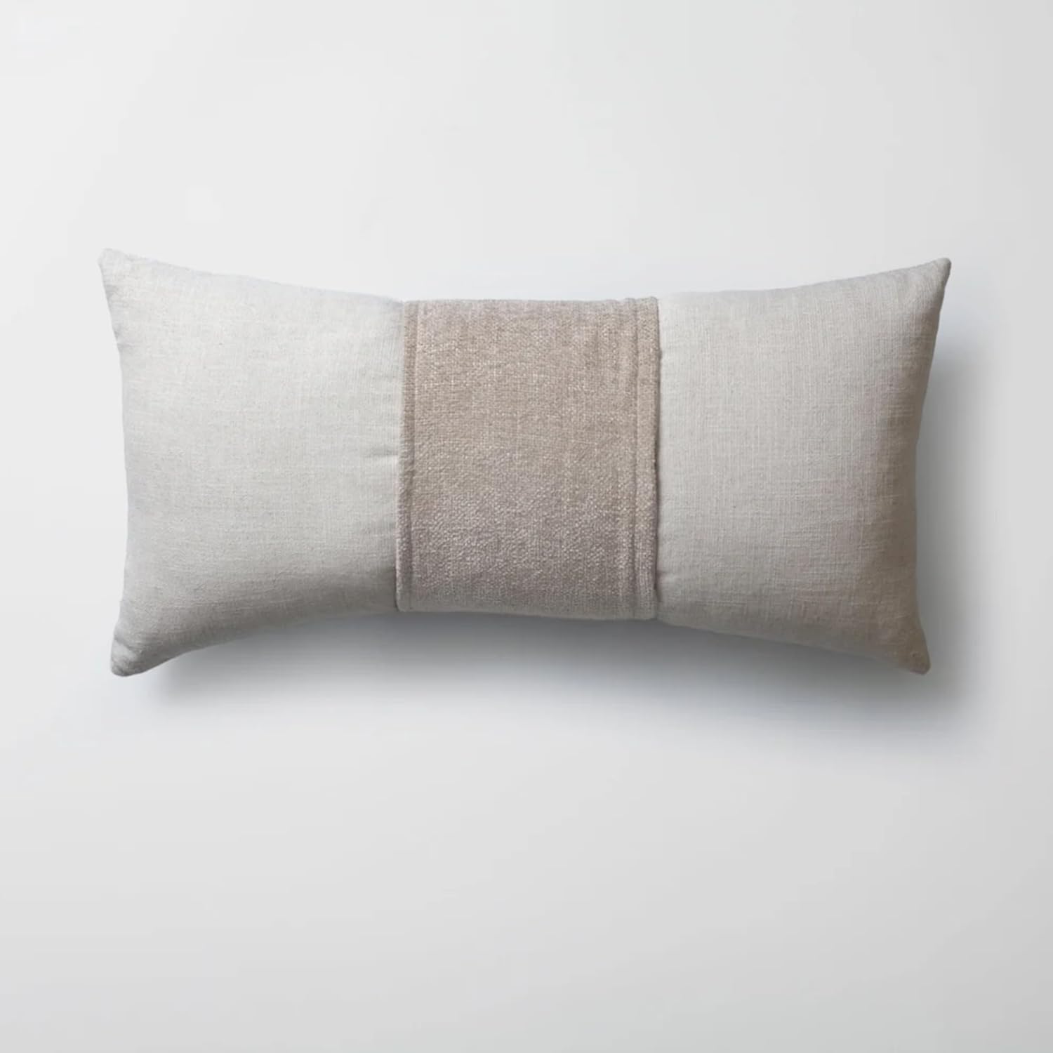 Set of 5 Throw Pillow Cover & 1 Piece Bed Runner Scarf 102"x47", Cushion Covers for Foot of Bedding Set Sofa & Bed, Cozy Decorative for Hotel/Bedroom, Beige