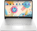 HP Laptop Computer for Student Daily Study, 1-Year Microsoft Office 365, Intel Processor N150, 4GB RAM, 128GB Storage, Long Battery Life & Fast Charging, Windows 11 Home, Natural Silver