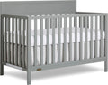 Dream On Me Ivy 5-in-1 Convertible Full-Size Baby Crib in Seagrass, GreenGuard Gold & JPMA Certified, 3 Mattress Heights, Converts to Toddler, Day & Full-Size Bed, Safe & Stylish Nursery