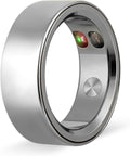 XUV Smart Health Ring for Women Men, Waterproof Smart Ring with Heart Rate/Emergency Alert, Daily Reminders, Sleep, Sport Report– No Subscription Fee, Compatible with iOS & Android(Silver, 11)