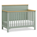 Davinci Shea 4-in-1 Convertible Crib in Light Sage and Honey, Greenguard Gold and FSC® Certified