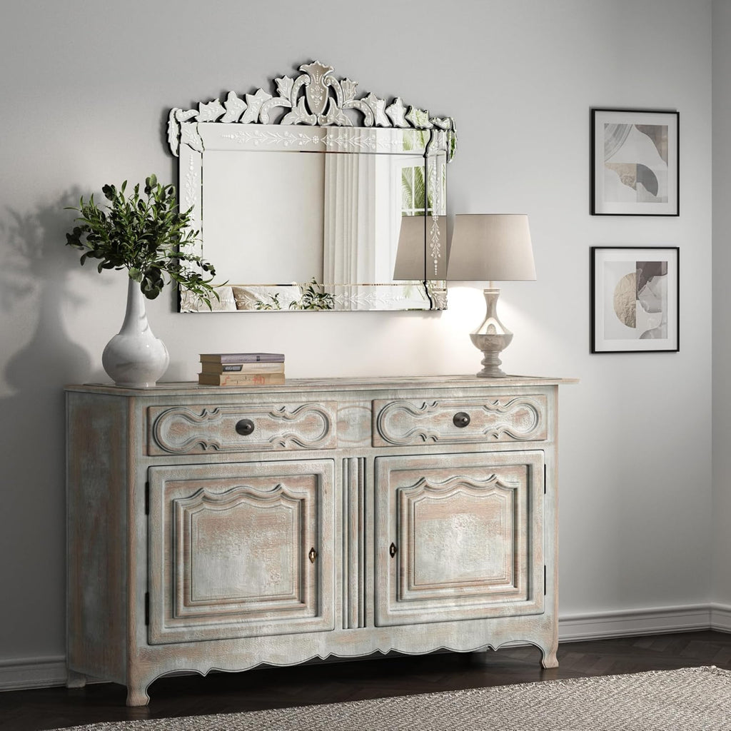 KOHROS Large Decorative Wall Mirrors for Living Room 41x31 Inch Venetian Wall Mirror