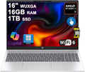 HP OmniBook 5 AI PC Laptop 16" WUXGA IPS Touch AMD 8-core Ryzen AI 7 350 (Up to 50 Tops) 16GB RAM 1TB SSD for Creator Designer Business Professional Backlit IR Camera Win11Pro ICP Hub