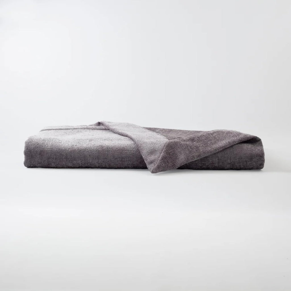 Set of 3 Throw Pillow Cover & 1 Piece Bed Runner Scarf 102x47 Inch, Premium Woven Jacquard Textured Cushion Covers for Sofa & Bed, Dark Gray
