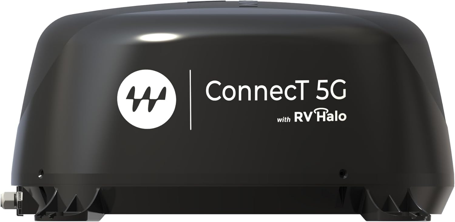 Winegard Connect 5G WF2‑5G1 RV Outdoor 5G Router - HDTV Antenna High‑Speed Dual Band Wi‑Fi Extended Coverage GPS Bluetooth Sensor - Starlink Compatible