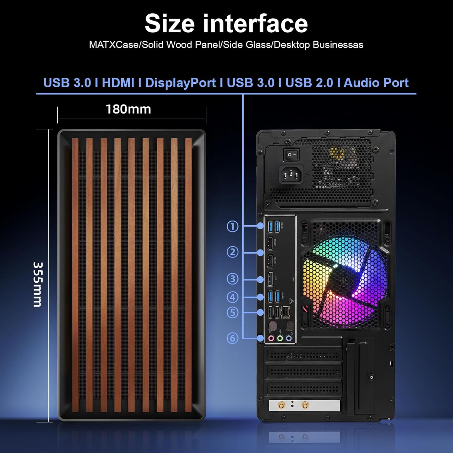 GPVHOSO Desktop Computer Tower PC, Intel Core i5 4570, 16GB DDR3 RAM, 512GB SSD, Windows 11 Home, Business Desktop with Wi-Fi 6, USB 3.0 and HDMI, Ideal for Work & Study
