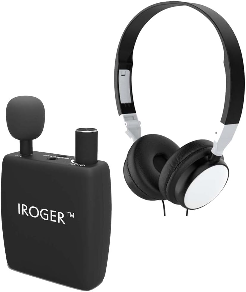 Hearing Amplifier Rechargeable Hearing Device with Headphone Personal Sound Amplifier PSAP for Ears,Seniors,Directional Microphone