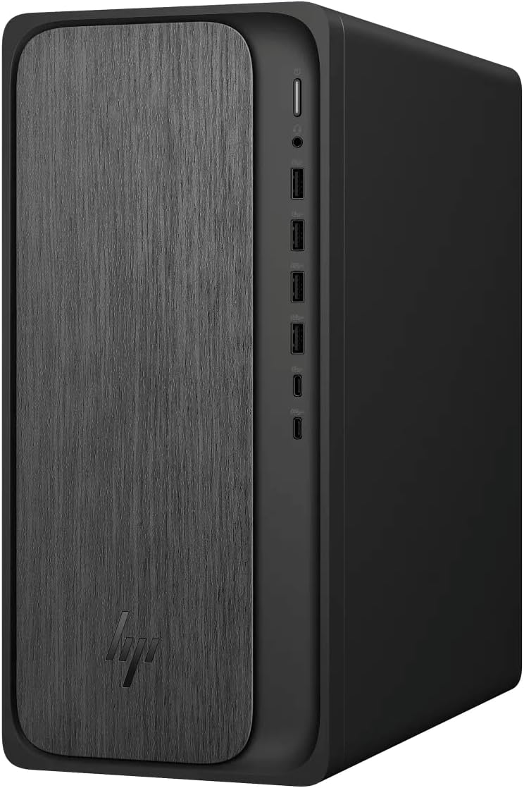 HP OmniDesk Desktop Computer PC, AMD Ryzen 7 8700G, 32GB DDR5 Memory, 1TB NVMe SSD, Radeon 780M Graphics, Wi-Fi 6 + Bluetooth 5.4 (Includes Keyboard + Mouse) (Renewed)