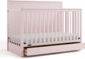 Graco Sasha 5-in-1 Convertible Crib with Drawer – GREENGUARD Gold Certified Wood Crib, Converts to Toddler Bed, Daybed, Full-Size Bed, Stylish Classic Design (Blush)